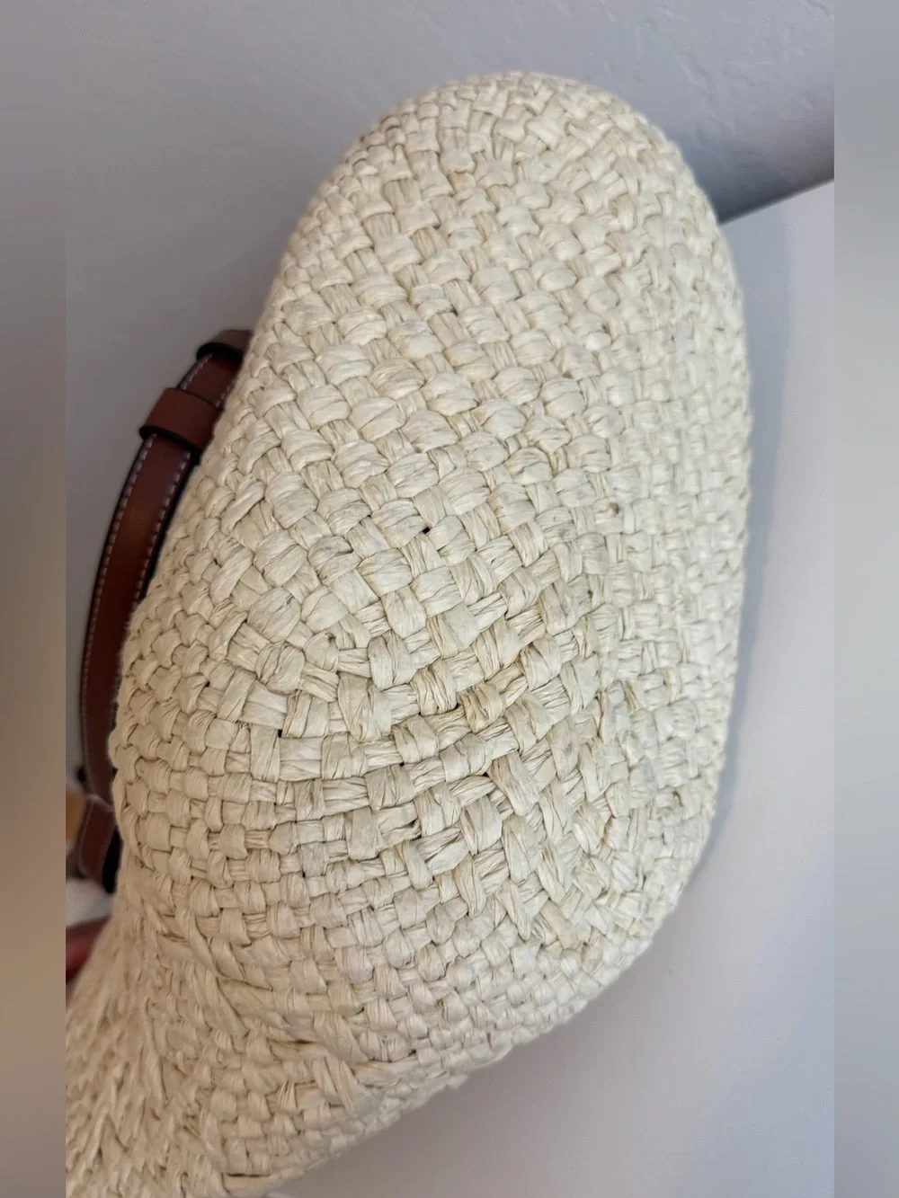 Straw Shoulder Tote Bag